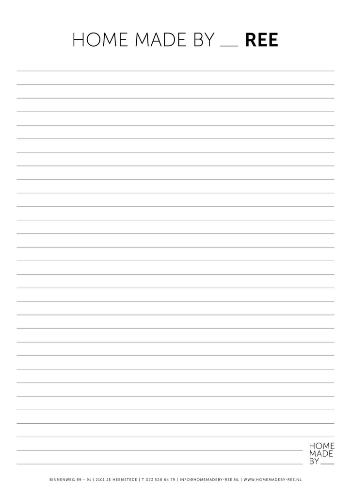 [Mar-0000107] Notitieblok A4 - lijntjes (per 100 st.)